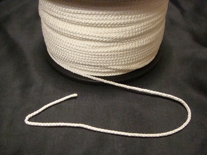 White Nylon Flagpole Rope 4.5mm